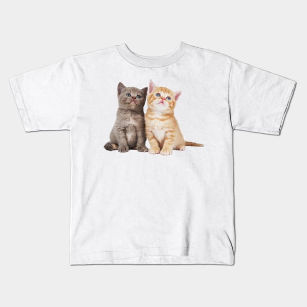 Cute Kittens Kids T-Shirt by MysticTimeline